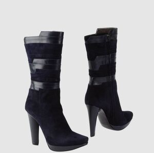 Calvin Klein collection  ankle boots 10(usa) size , color - midnight blue
